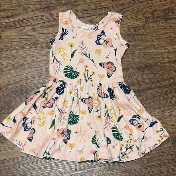 Dot Dot Smile 5 Sleeveless Twirl Dresses Purple Cream Green Pink Blue 12-24 mos - Picture 7 of 12